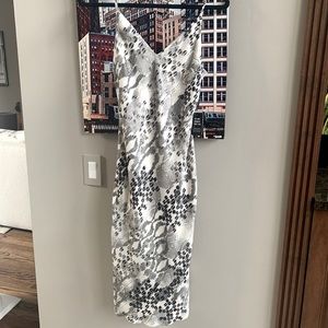 Satin Snakeskin Midi Dress - Express NWT!